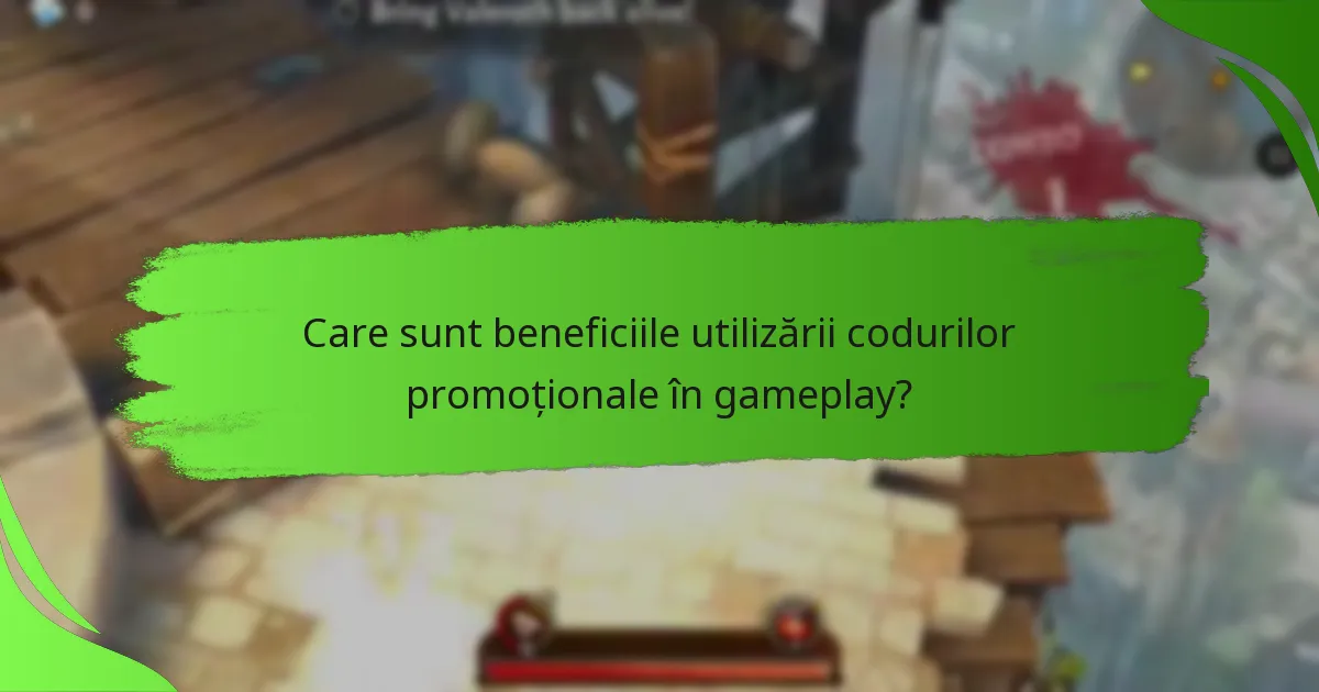 Care sunt beneficiile utilizării codurilor promoționale în gameplay?